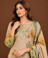 floral printed Pakistani lawn suit for women