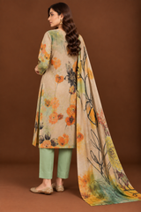3 piece unstitched floral lawn suit for summer
