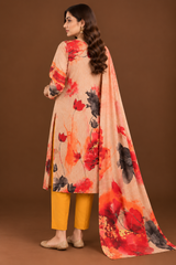 3 piece unstitched floral lawn suit for summer